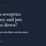 Overpriced negotiate down